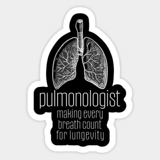 Pulmonologist Sticker